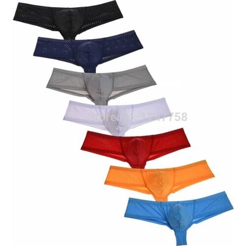 Men Breathable Boxer Sports Underwear Male Bulge Pouch Stretch Pant Ropa Interior Hombre Calecon