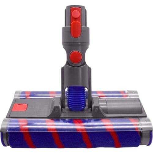 Updated Version Floor Brush Head Tool For Dyson V8 V7 V10 V11 Vacuum Cleaner Double Roller Head Floor Brush
