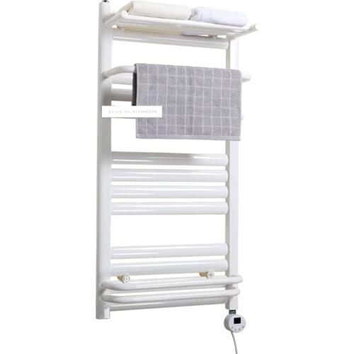 QSBL-01 Towel Warmer Low-Carbon Steel Heated Towel Rail Constant Temperature Electric Heating Drying Towel Rack 110V/220V