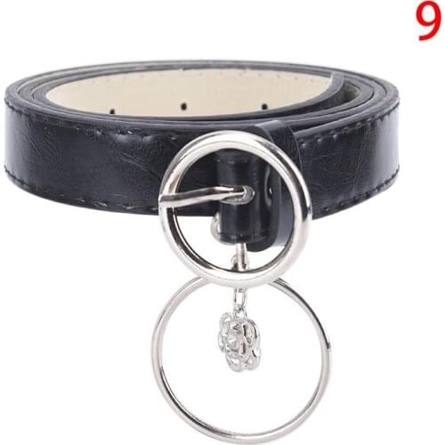 Women Belt PU Leather Metal Heart Pin Buckle Belt Fashion Party Dress Decor Waistband Women Belt Size 105 Cm