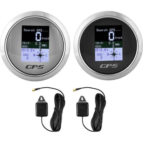 85mm Speedometer GPS Car Boat Engineer Stainless Waterproof Digital Gauges
