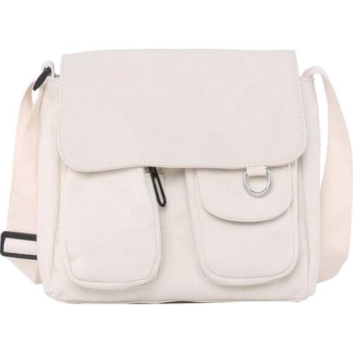 Shopping Bags Sweet Kawaii Printed Canvas Harajuku Style Shoulder Crossbody Bag