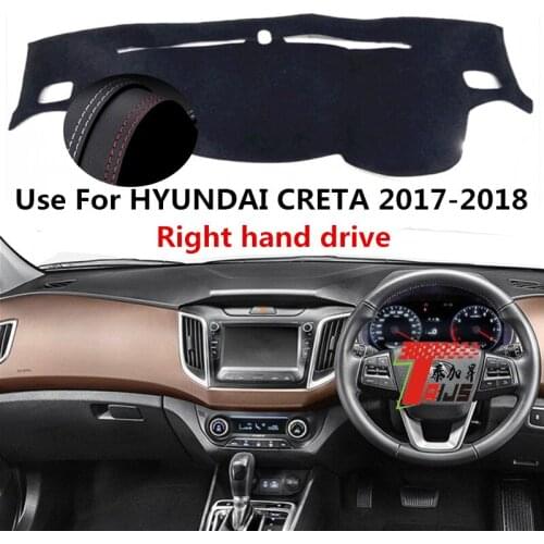 TAIJS Factory Calssic Anti UV Leather Car Dashboard Cover For Hyundai CRETA 2017-2018 Right hand drive