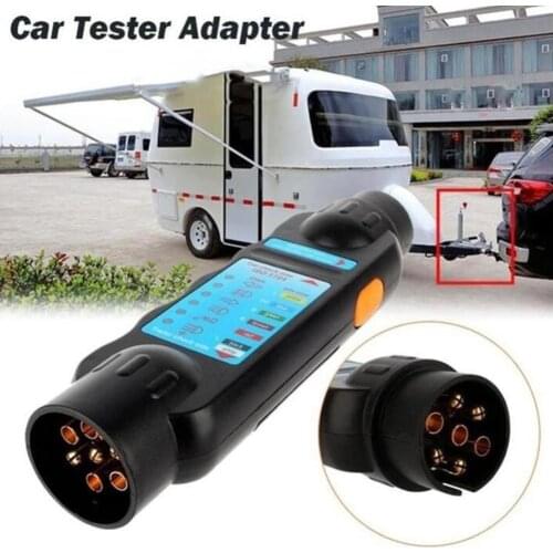 Wiring Circuit Tester Connector Recorder 7 Pin Car Caravan Plug Trailer Tow Diagnostic Bar Tools Socket Light Circuit Towin Y9M4