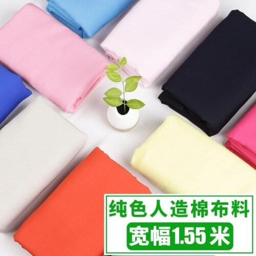 155cmx50cm Artificial Cotton Fabric Summer Cotton Silk Solid Color Dress Baby Cotton Silk Cotton Pajamas Clothing Sewing Fabric