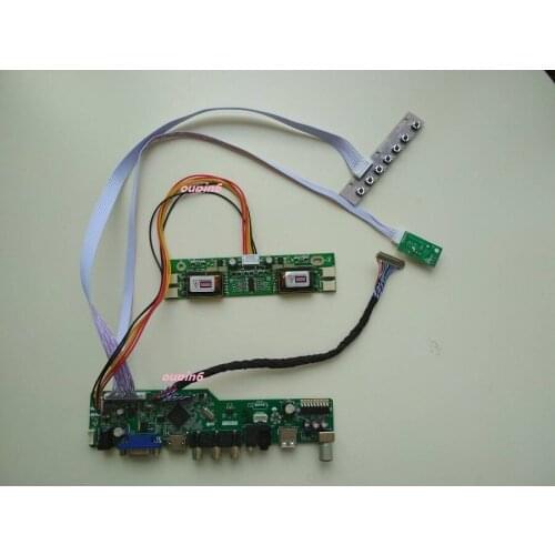 TV HDMI USB VGA AUDIO AV LCD LED 4 CCFL lamps Controller Board For 17.0" M170EG01 VA 1280X1024 kit display panel