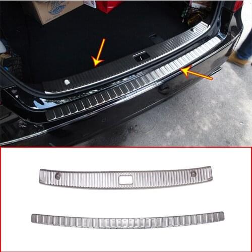 For Mercedes Benz E Class W212 E180L E200L E260L E300L Stainless Rear Bumper Inner/outside Sill Plate Threshold Protector Cover