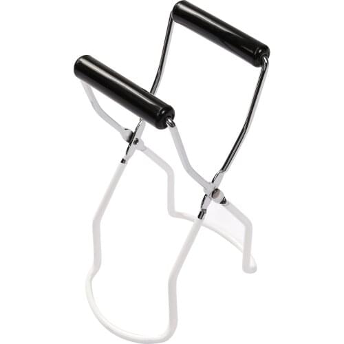 Stainless Steel Can Clip with Vinyl Coating Handle Safe Griping Anti-slip Lifter Pliers Practical Kitchen Household Tools