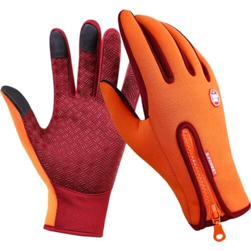 Winter Outdoor Gloves Cycling Full-Finger Gloves Screen Windproof Mitten