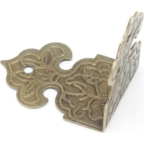 12xAntique Bronze Decorative Jewelry Box Wood Case Feet Leg Corner Protector G32C