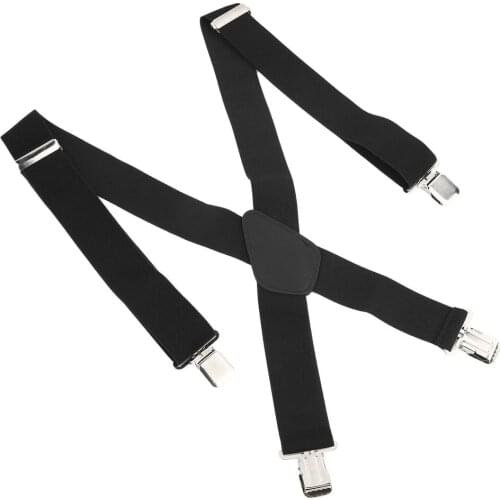 130mm Y-Shape Adjustable Durable Braces Mens Clip-on Suspenders 2018 Fashion Solid Elastic Belts Straps Braces