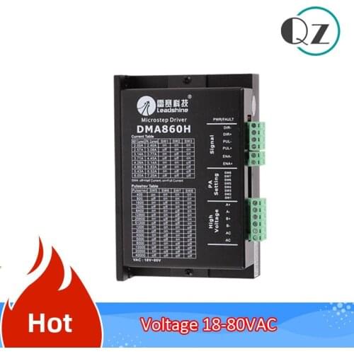 Leadshine DMA860H 2 Phase Stepper Driver 18-80VAC for 60 86 110 Stepper Motor Nema23 Nema34 Nema42 Stepper Motor Controller