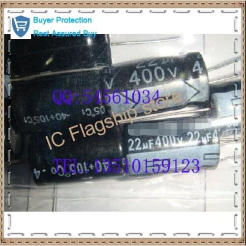 22 uf 400 v 18 * 25 volume into the electrolytic capacitor New original store spot to ensure quality