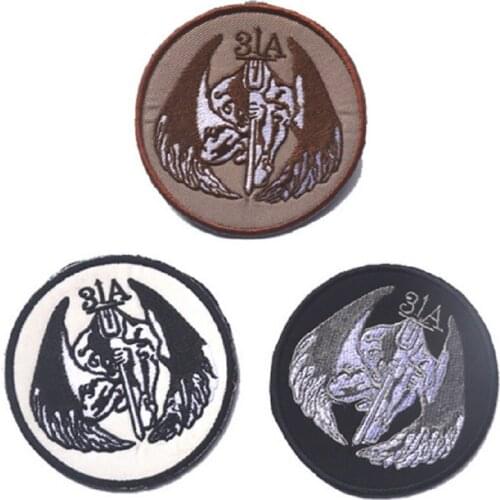 3D Embroidery Armband Loop And Hook Dark Angel Embroidery Badge Russian Federation Presidential Badge MILITARY BADGE