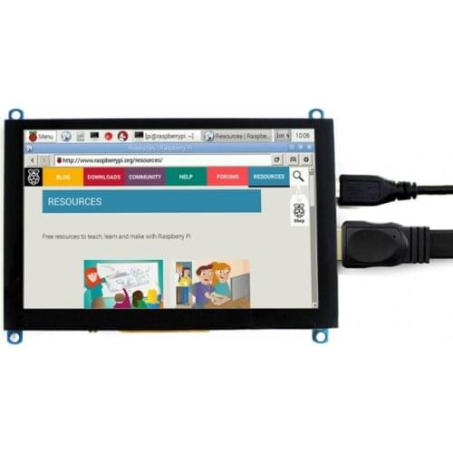 5inch,800x480,Capacitive Touch Screen LCD, HDMI ,Supports Multi Mini-PC Windows 10/8.1/8/7, Raspberry Pi, Jetson Nano