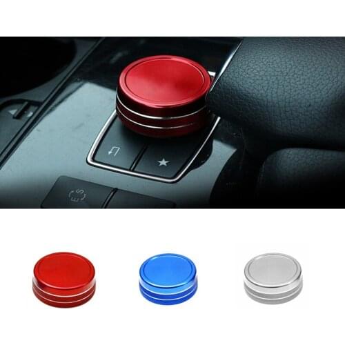 Car Multimedia Knob Decoration Cap /Multimedia Control Knob Cover Fit for Mercedes Benz A B E GLC GLA GLK GLE ML GL Class