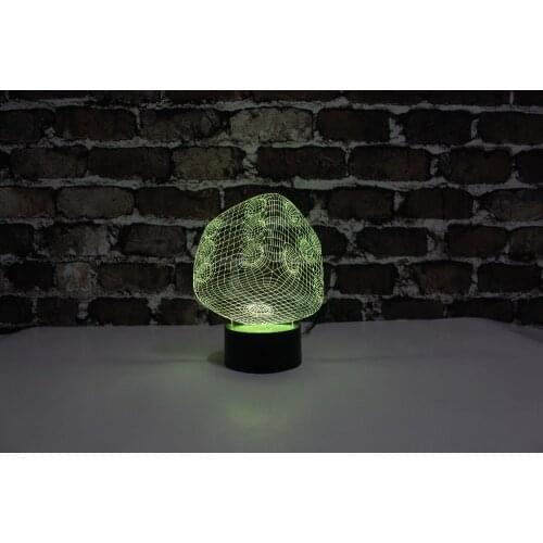 Free Shipping, Amazing Dice with Number In It, 3D LED Decorated Colorful Nightlights, Table or Bed Lamp with Touch Control