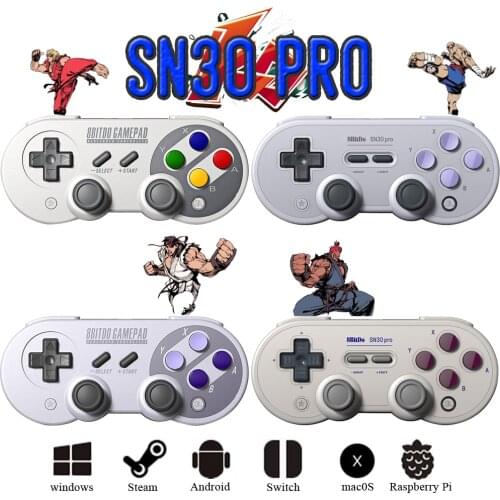 8BitDo SN30 Pro GB SN version Wireless Bluetooth Gamepad for Windows Android macOS For Nintend NS Switch USB Game Controller