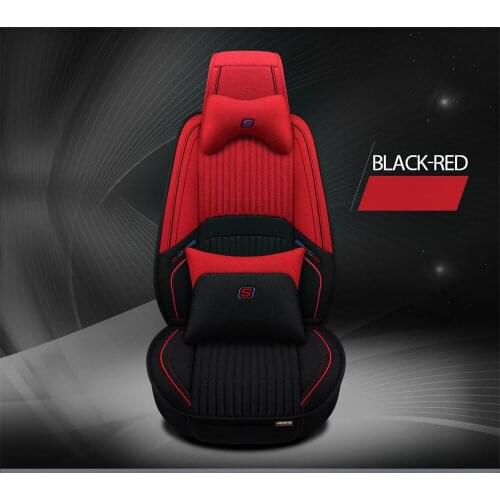Custom fiber linen car seat cover car interior parts universal seat cushion car styling For Hyundai i30 ix35 ix25 Elantra Santa