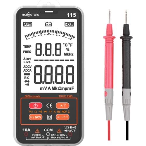 RM115 Digital Multimeter 6000 Counts True RMS A C/DC Voltage /Capacitance/Resistance/Diode Voltmeter