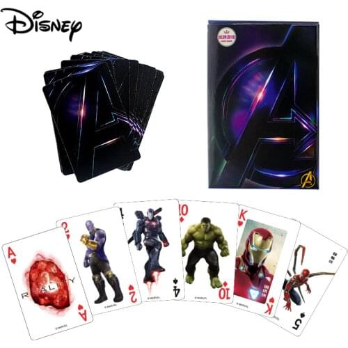 Disney cartoon pattern poker ice romance paper poker card Avengers paper poker casual desktop card game