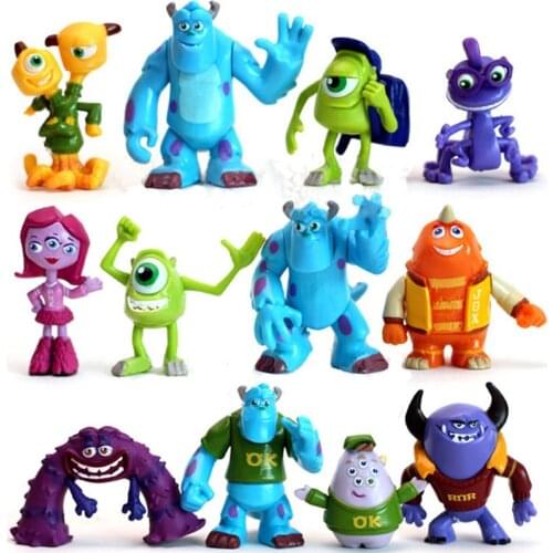 Disney Monsters University Figure 12pcs/set Toy Model 4-7cm