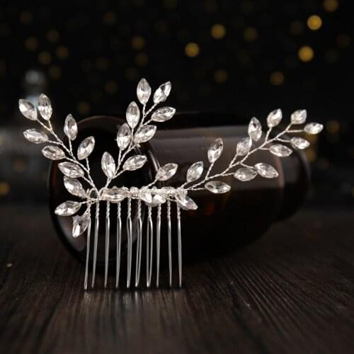 Simple Rhinestone Comb Hair Jeweley For Women Wedding Accessories Elegant Decoration For Hair Women