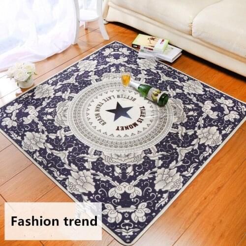 Creative five-pointed star pattern carpet Modern simple living room bedroom rug Luxury Home decor carpets Non-slip floor Mat