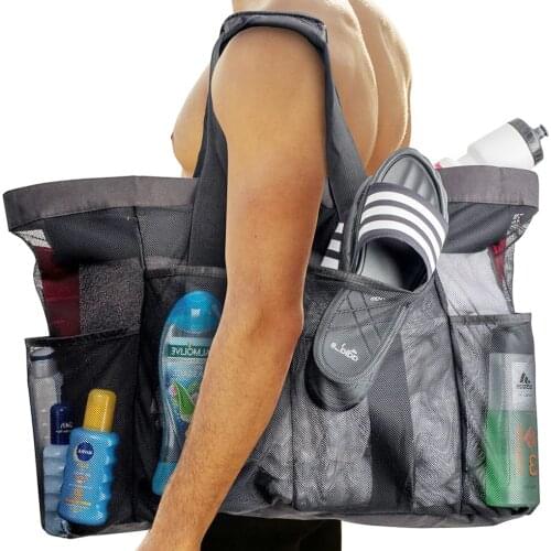 Multifunctional Beach Storage Bag Outdoor Swimming Beach Walking Toiletry Toys Slippers Large Capacity Storage Pouch Handbag