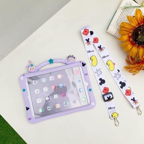 Cartoon Kids Cover For Huawei Mediapad T5 10.1 8.0 M5 Lite 10.1 Case For MatePad 10.4 M6 8.4 10.8 Hand-Held Tablet Silicon Shell