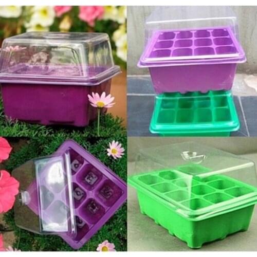 10 Set Three pieces Seedling Trays Seed Starter Box Plant Flower Grow Starting Germination Pot