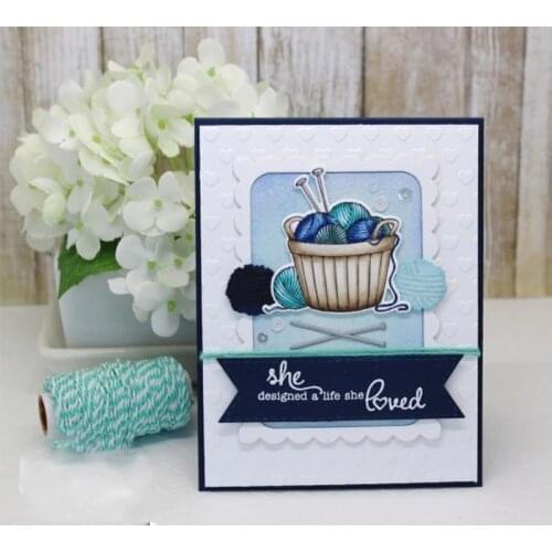 Knitting Wool Set Metal Cutting Dies Stencil for DIY Scrapbooking Paper Cards Making Decorative Crafts Supplies New 2018 Diecuts