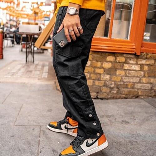 Autumn Men Pants Hip Hop Harem Joggers Pants 2021New Male Trousers Men Fitness Solid Multi-pocket Pants Tide Sweatpants M-2XL