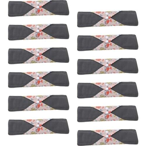 12x 11.8" Mama Heavy Bamboo Cloth Menstrual Sanitary Pads Reusable Washable