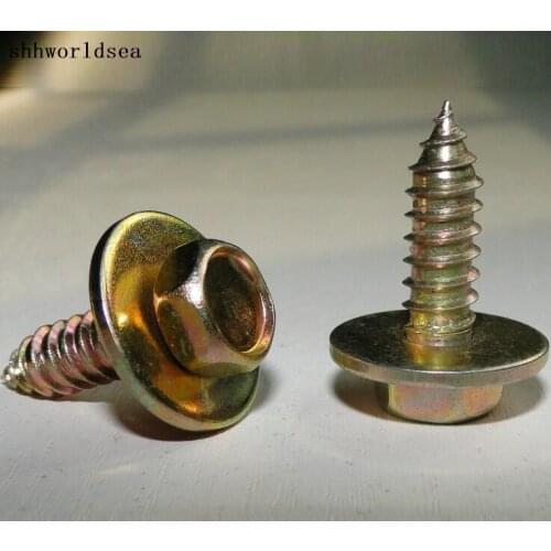 Shhworldsea 100pcs Free Shipping Zinc Color Screw Fastener Retainer Clip