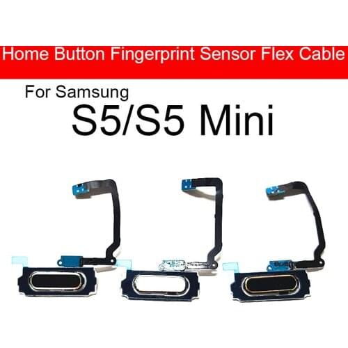 Home Button Flex Cable For Samsung Galaxy S5 Mini S5Mini Back Return Key Botton Fingerprint Touch ID Replacement Repair Parts