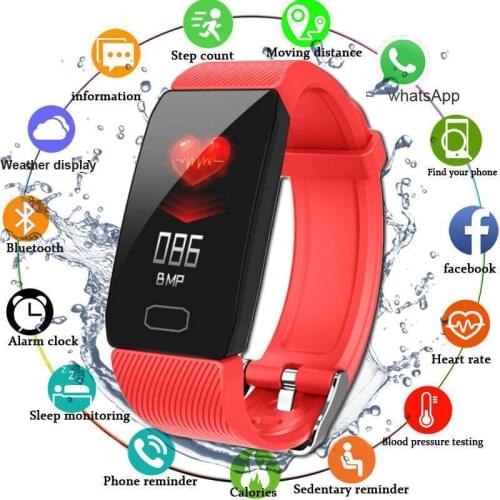 Smart Band Weather Display Blood Pressure Heart Rate Monitor Fitness Tracker Smart Watch Bracelet Waterproof for Men Women