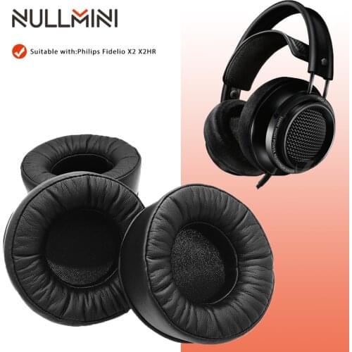 NullMini Replacement Earpads for Philips Fidelio X2 X2HR X-2 X2-HR Headphones Soft Leather Earphone Earmuff Headset