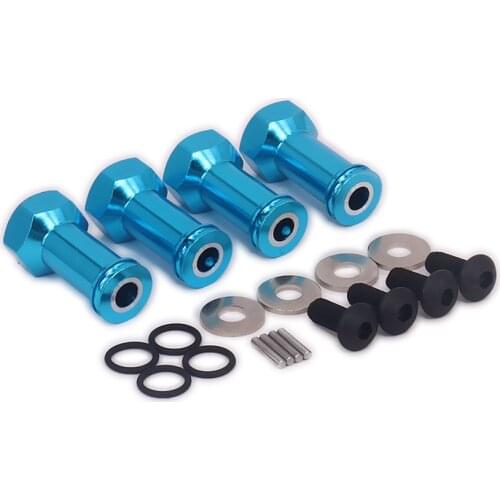 RCAWD 4PCS 12mm Diameter Extension Wheel Hex Hub 29mm Extension Length For Rc Hobby Model Car 1/18 Wltoys A959 A969 A979 K929