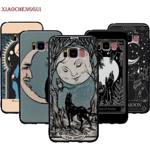 Witches moon Tarot Mystery totem Soft Silicone Phone Case Cover Shell For Samsung Galaxy s10 s10e s10plus S8 S9 plus cover
