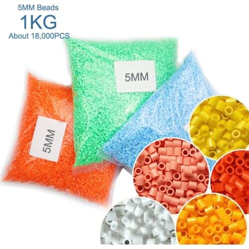 Yantjouet 1KG 5mm Hama Beads 18,000PCS 134color can Choose Iron Beads for kids Fuse beads DIY Puzzles