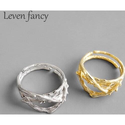 925 Sterling Silver Nature Inspired Botanical Twisted Tree Branch Forest Ring Women Wrap Around Engagement Ring Gift for Her