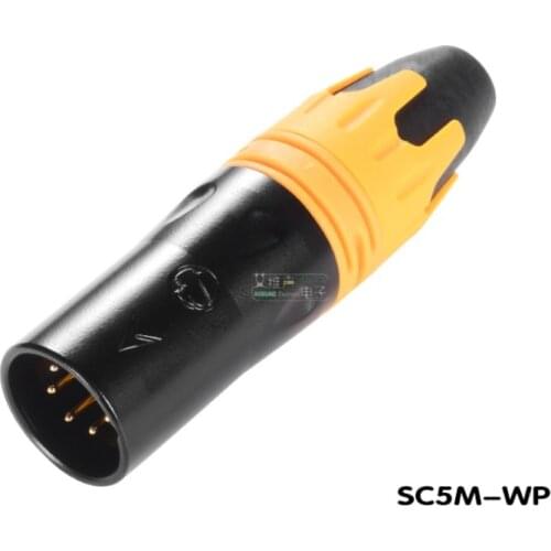 1Pcs XLR male and female DMX512 stage signal line waterproof and dustproof IP65 beam LED par light connection SC5F/5M-WP HIFI