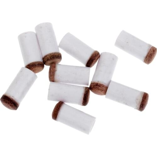 10 Pieces Pack) 11mm / 13mm Cue Leather -on Leather, Standard Billiard Cue