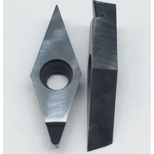 2pcs VCGW160408/12 PCD30 Insert Diamond blade tools Used for Aluminum Polycrystalline diamond tools PCD cnc