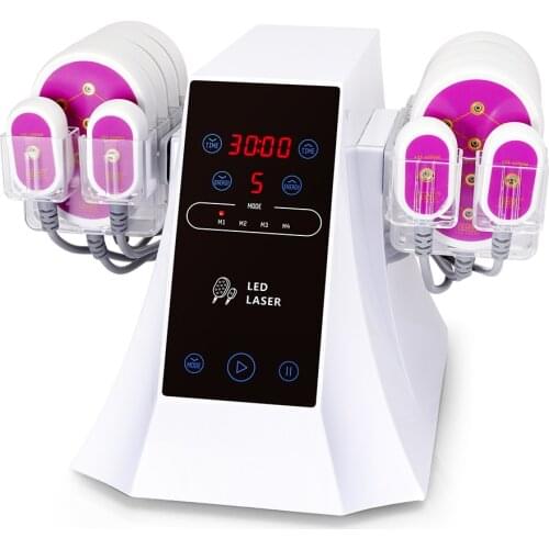 2021 New 635NM 650NM LED Laser 5MW Fat Reduce Machine 8 Big 4 Small Pads Machine