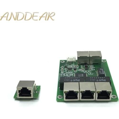 5-port Gigabit switch module is widely used in LED line 5 port 10/100/1000 m contact port mini switch module PCBA Motherboard