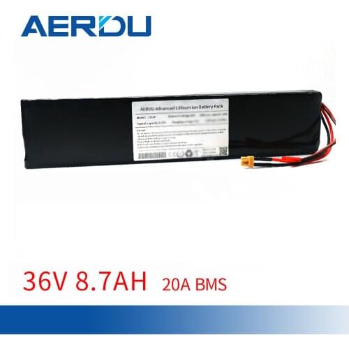 AERDU 36V 10S3P 37V 8.7AH 500W 18650 lithium battery pack with bms for Modified motorcycle Bikes Scooter Electric Vehicle XT30