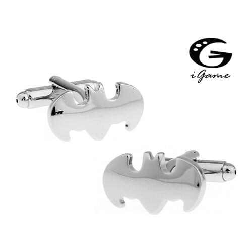 Promotion! Men Cufflinks wholesale&retail top copper Designer Superheroes Movie Bat Cuff links Fashion free shipping