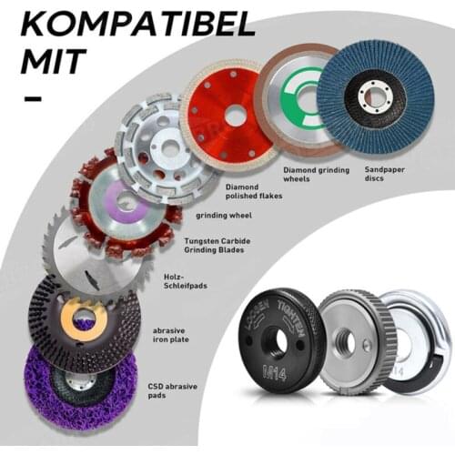 Angle Grinder Accessories M14 Locking Plate Chuck For Angle Grinder Chuck Tools Quick Locking Nut Quick Release Clamp & Device